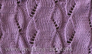 mock cable stitch