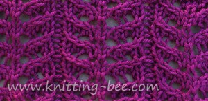 Branch Lace Knitting Stitch Pattern - Knitting Bee