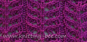 Branch Lace Knitting Stitch Pattern