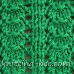 little shells knitting stitch pattern