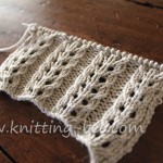free eyelet rib knitting stitch pattern