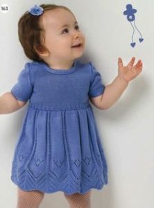 Cute Baby Knitted Dress 0 -12 Months