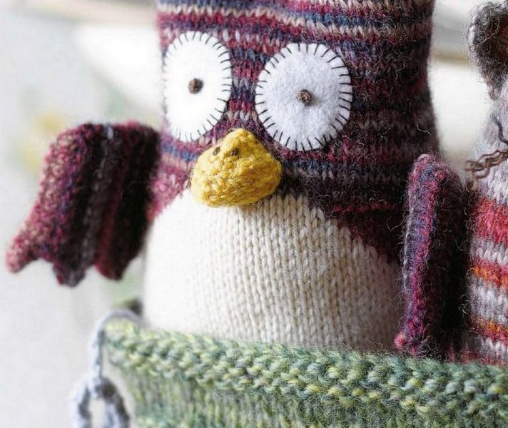 Knitted Owl Toy Pattern