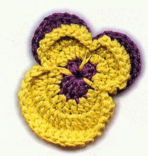 Crochet Pansies Patterns