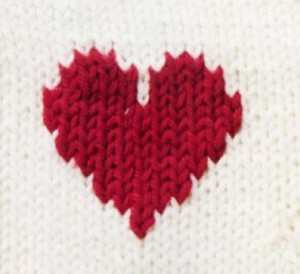 Colorwork Heart Motif