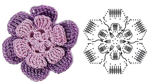 twot-toned-crochet-flower