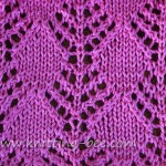Diamond Trees Lace Knitting Stitch Pattern