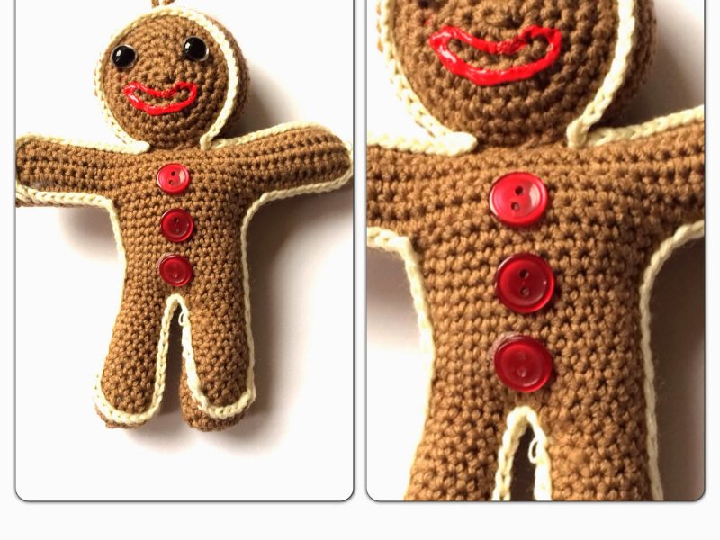 Gingerbread Man Christmas Ornament