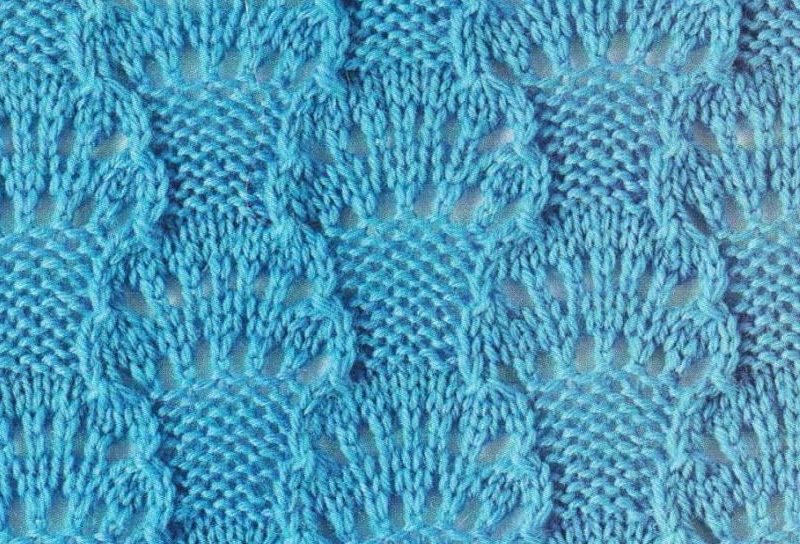 Fan Lace Knit Stitch