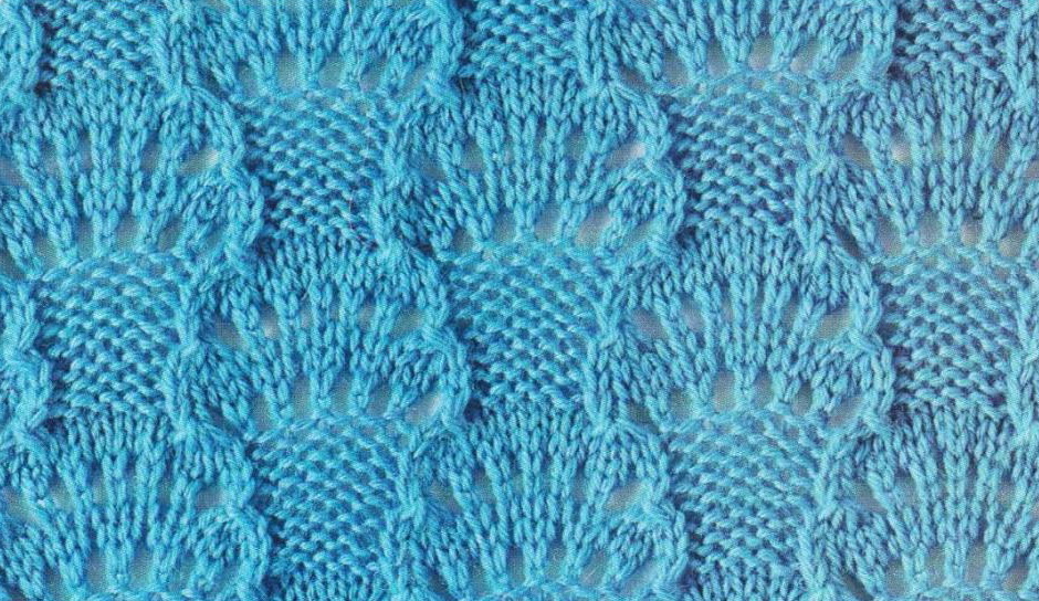 Fan Lace Knit Stitch