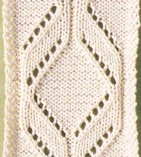 Narrow Diamond Knit Lace