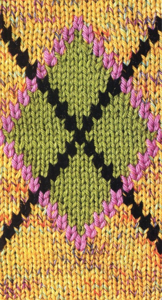 argyle colorwork nitting