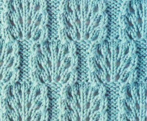 Knitted Lace Blocks Stitch