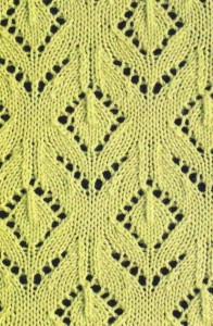Knitted Floral Lace Chart