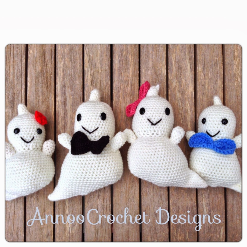 Crochet Friendly Ghost Family