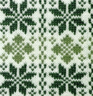 green-nordic-star-knitting