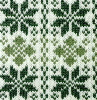 green-nordic-star-knitting