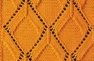 Knitted Diamond Lace