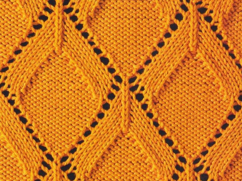 Knitted Diamond Lace