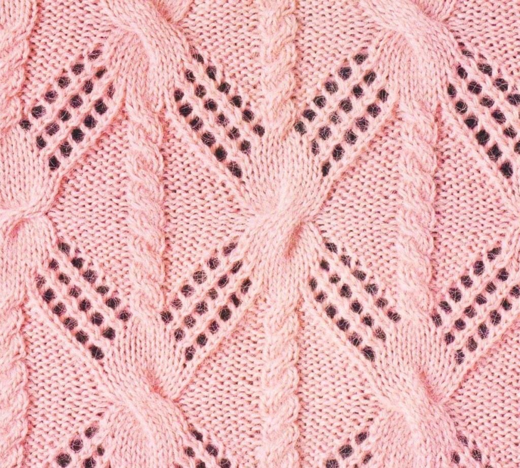lace and cable combo knitting