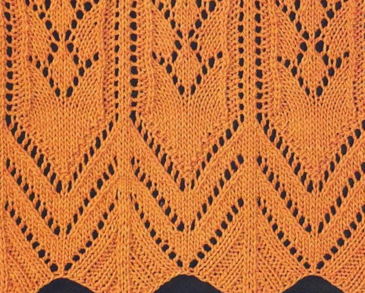 Lace with Edging Knitting Chart