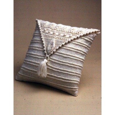 Aran Leaf Pillow Free Knitting Pattern