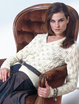 Ladies’ Cardigan with Lace Pattern