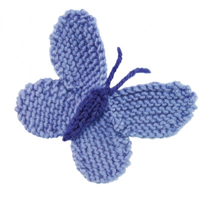 Large Blue Butterfly Knitting Pattern Free