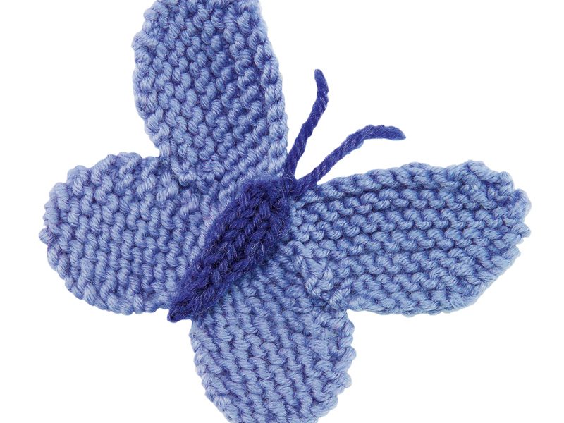 Large Blue Butterfly Knitting Pattern Free