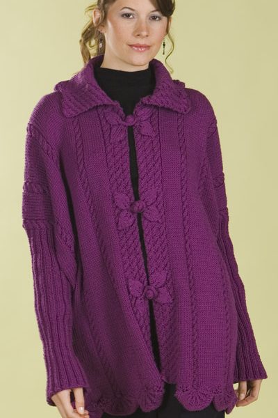 Leaf Poncho Jacket