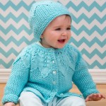 Star Bright Baby Cardigan and Hat