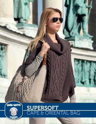 aran cape and knitted bag free pattern