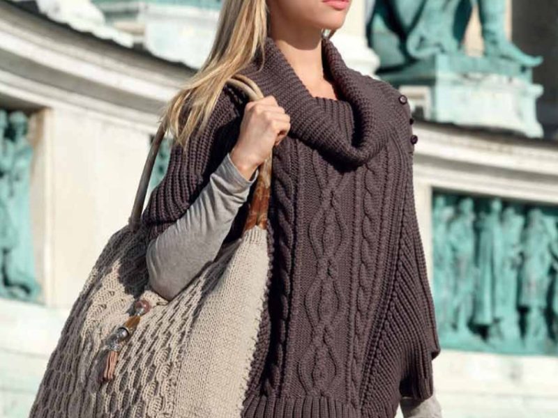 Aran Cape and Oriental Bag Pattern