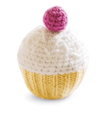 cupcake knitting toy