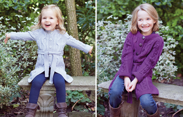 girls cabled cardigan pattern