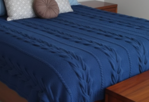 cabled bedspread pattern