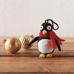 Knitted Penguin Ornament