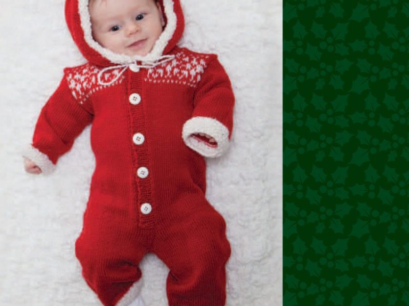 Baby Ull Hooded Romper for Xmas