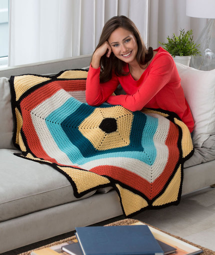 To the Point Throw Free Crochet Pattern