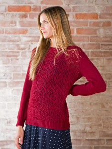 Winifred – Chevron Lace Sweater Knitting Pattern