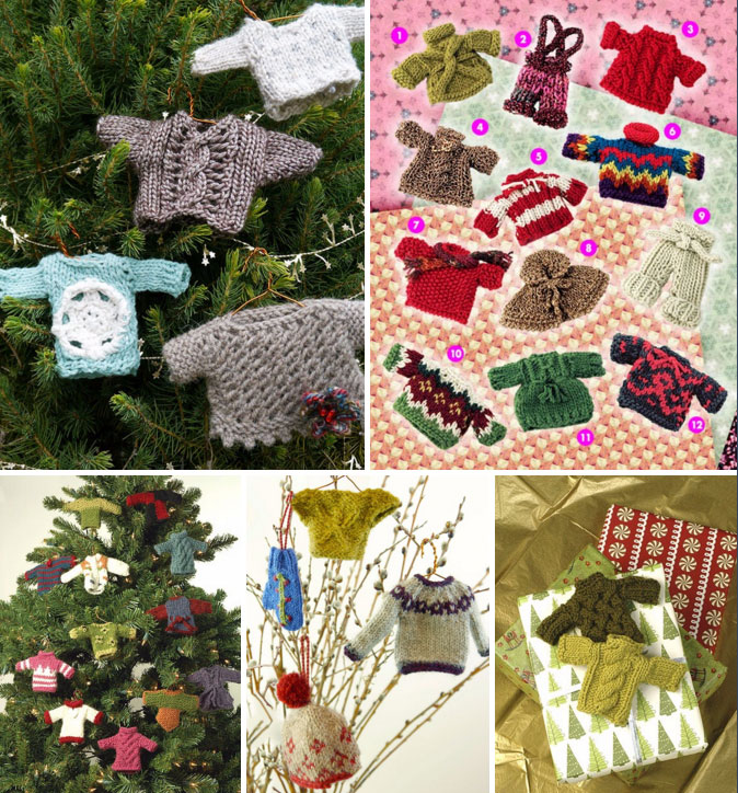 Miniature Sweater Ornaments