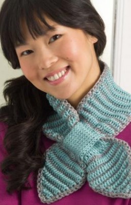 Bow Tie Neck Warmer Crochet Pattern