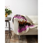 Free knitting pattern for a chunky ripple afghan blanket