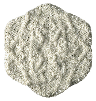 Cabled Snowflake Free Knitting Pattern