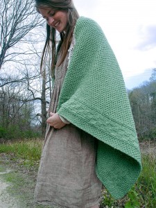 Capron Textured Throw Free Knitting Pattern