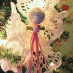 Victorian Vintage Angel Christmas Ornament