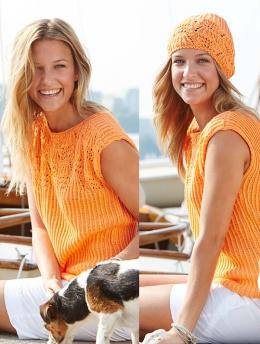 Sweater and Beanie in Eyelet Pattern