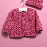 Free Crochet Pattern for a Baby Sweater and Hat