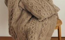 Free Bobble and Waves Throw and Cushion knitting pattern