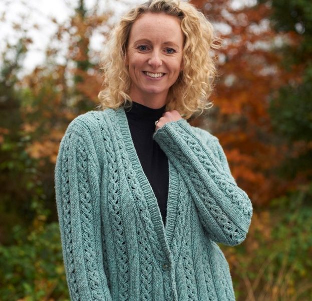 Margot Long Cable Jacket knitting pattern free